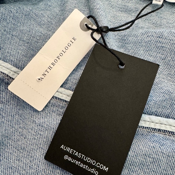 NWT Anthropologie Aureta Studio Lana Denim Corset Jacket Women's Size XS - Picture 11 of 13